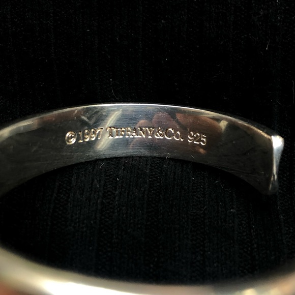 Rare Vintage 1997 Tiffany & Co. Silver Cuff Bracelets - Picture 3 of 6